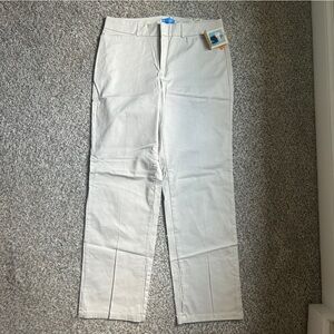 NWT Dockers Cream Tan Chinos Crisp Cotton Khakis Neutral Classic Vintage 12